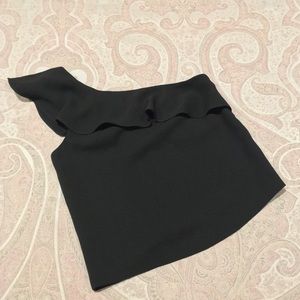 ✨NWOT✨Club Monaco Willim One-Shoulder Top BLACK